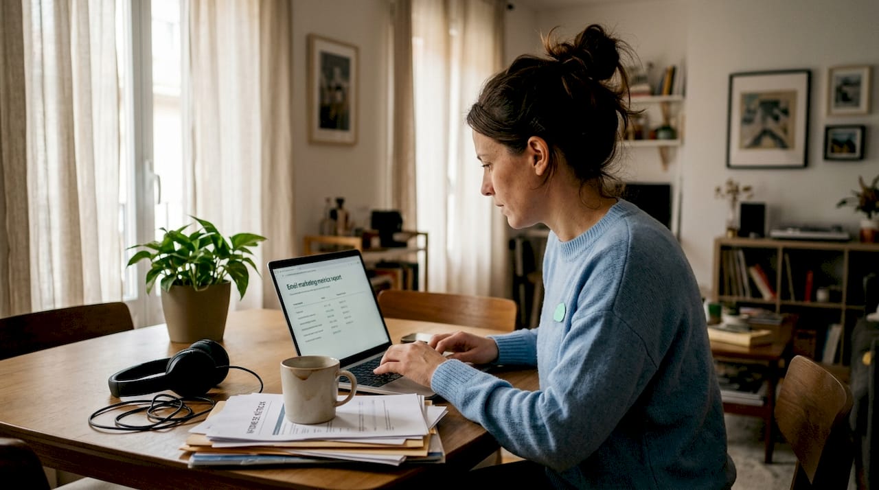 El responsable del área analiza los resultados de las campañas de email marketing para evaluar su desempeño.