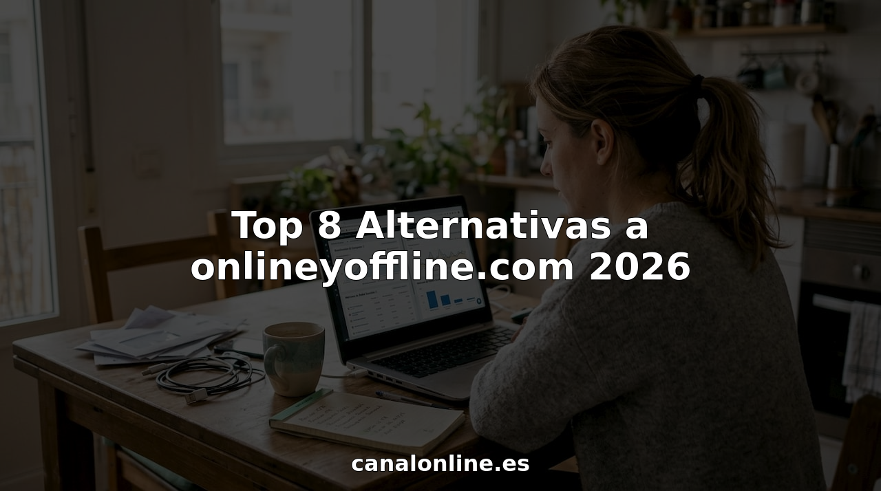 Mujer que compagina varias tareas en la mesa de la cocina mientras revisa paneles de marketing