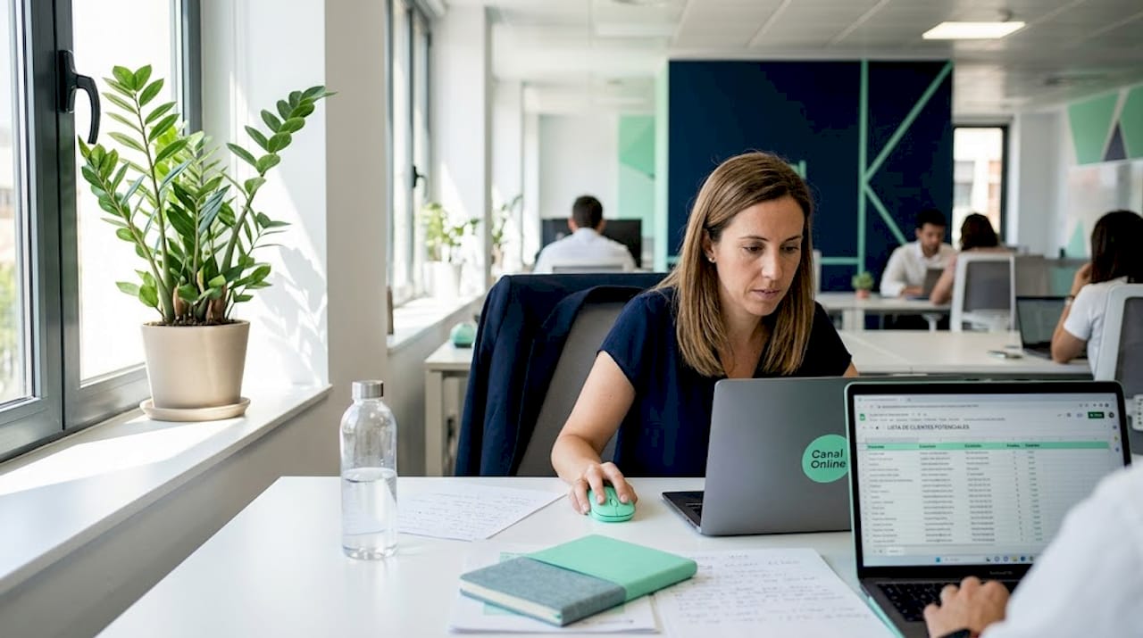 Evaluación profesional de prospectos en un espacio de coworking